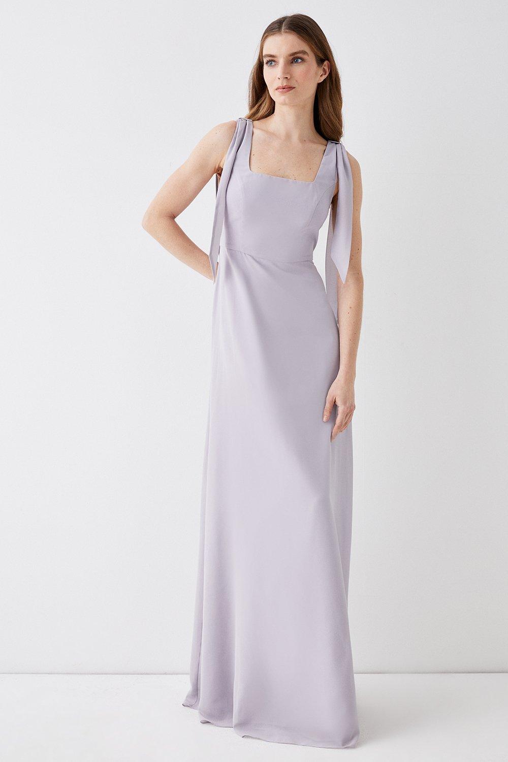 Grey purple best sale bridesmaid dress